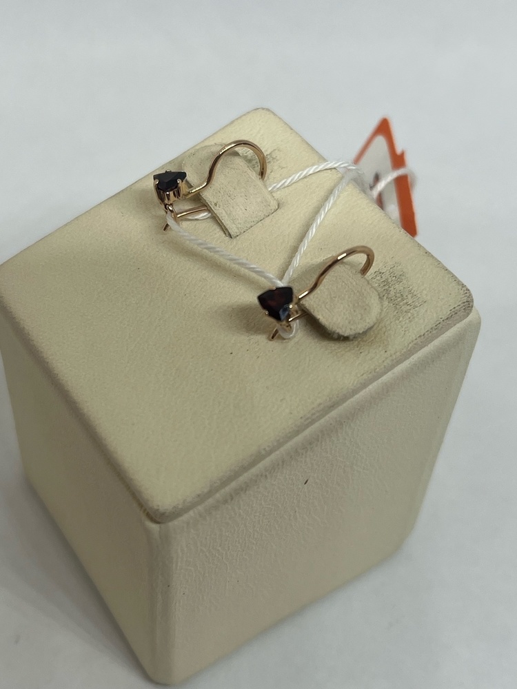 СЕРЬГИ С КАМНЕМ (Au 585)