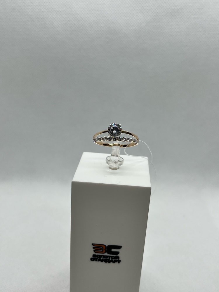 КОЛЬЦО С КАМНЯМИ (Au 585)