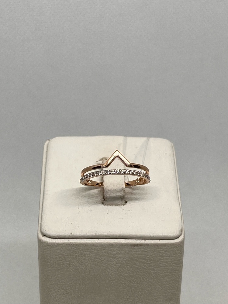 КОЛЬЦО С КАМНЯМИ (Au 585)