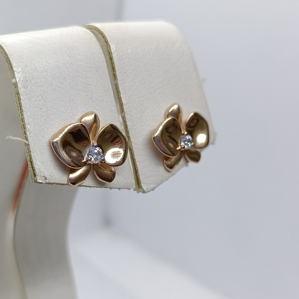 СПУС585 СЕРЬГИ ПУСЕТЫ (Au 585)