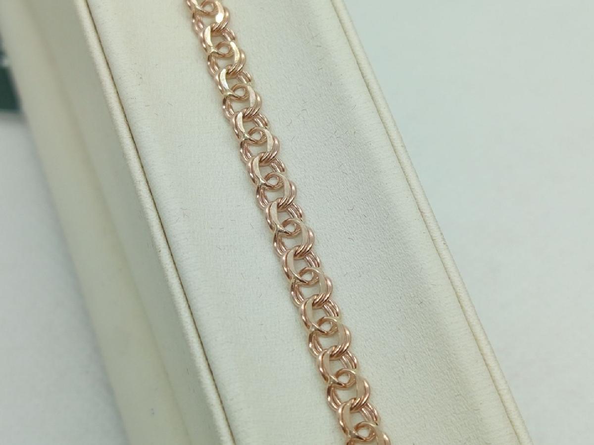 Арабский Бисмарк Б060 БРАСЛЕТ ПУСТОТЕЛЫЙ Бисмарк (Au 585)