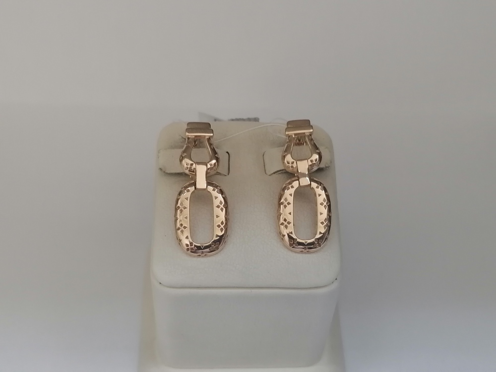 СЕРЬГИ БЕЗ КАМНЯ (Au 585)