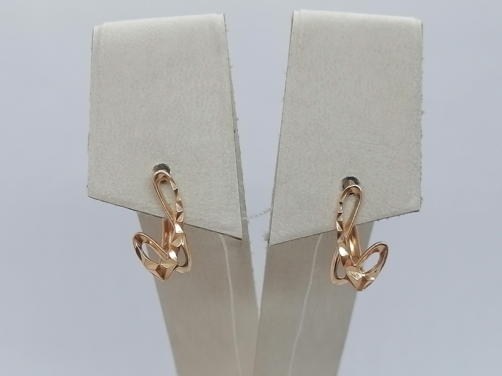 СЕРЬГИ БЕЗ КАМНЯ (Au 585)