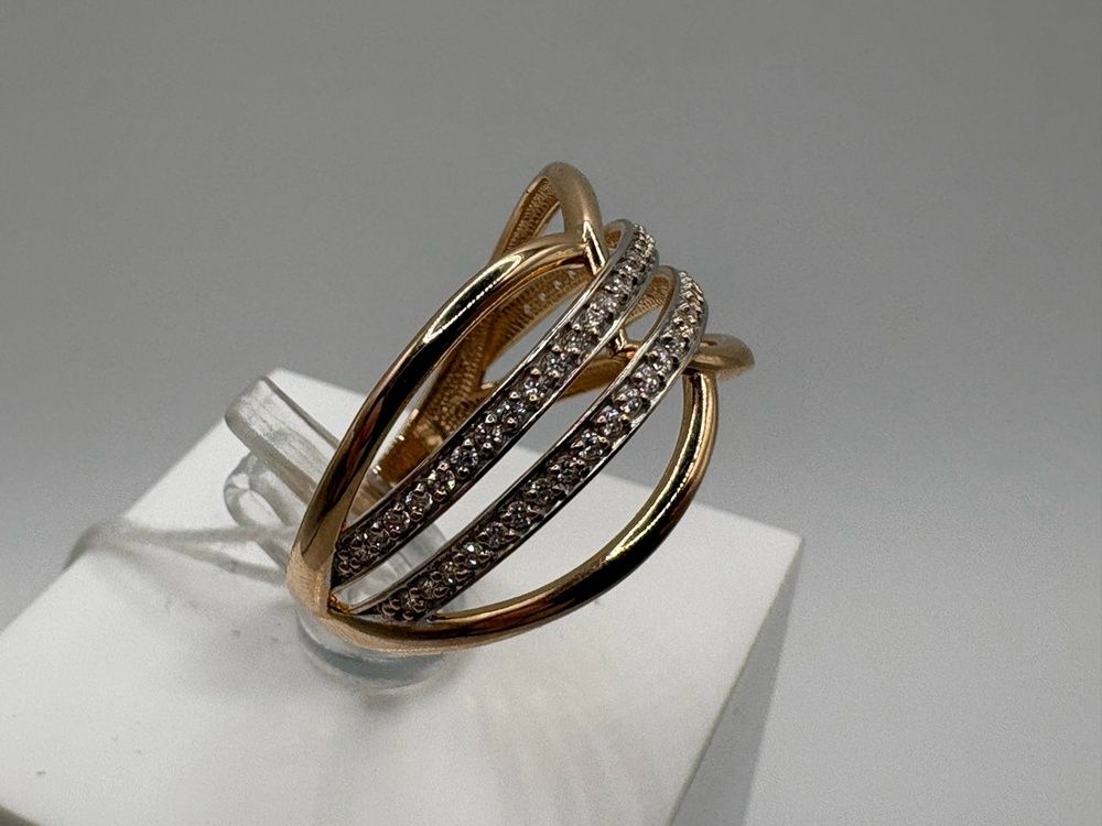 КОЛКМИ585 КОЛЬЦО С КАМНЯМИ (Au 585)