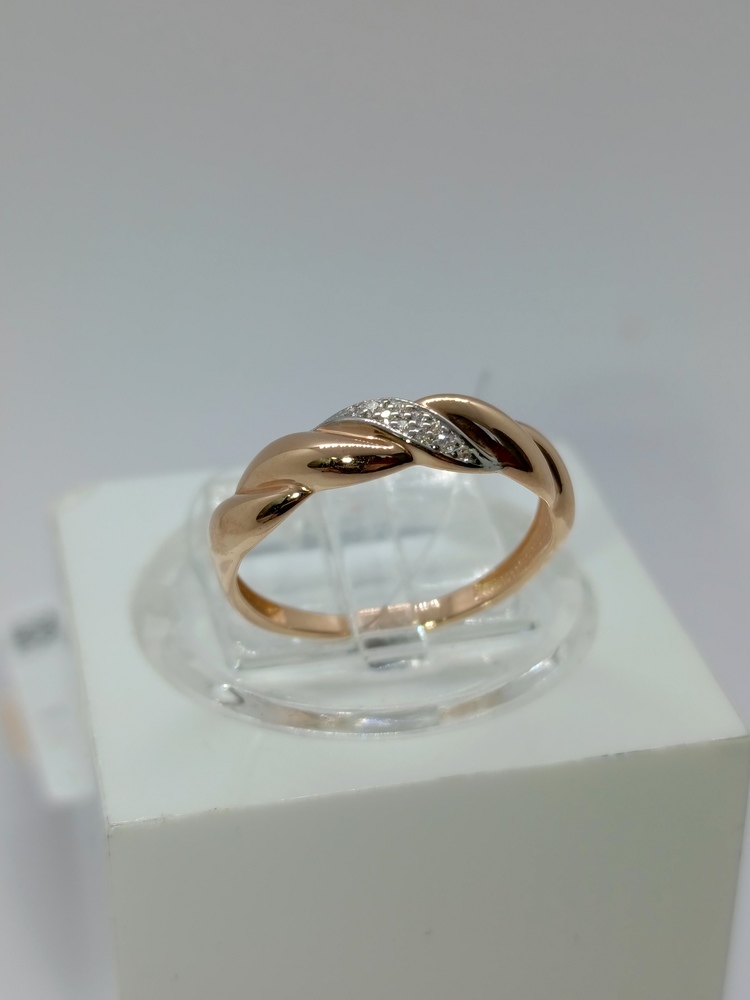 КОЛЬЦО С КАМНЯМИ (Au 585)