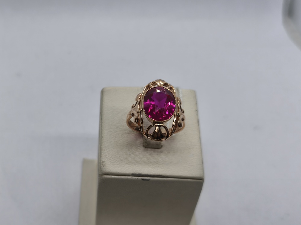 КОЛКМ583 КОЛЬЦО С КАМНЕМ (Au 583)