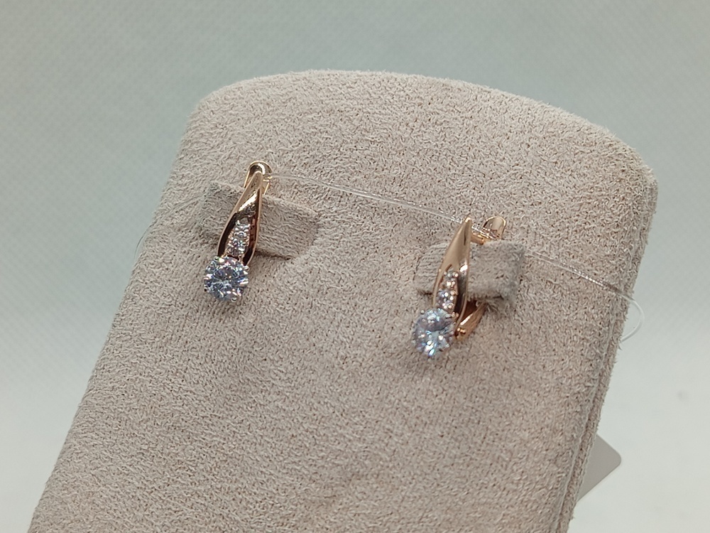 СЕРЬГИ С КАМНЯМИ (Au 585)