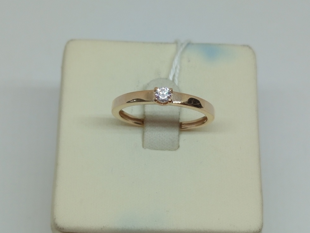 КОЛЬЦО С КАМНЕМ (Au 585)