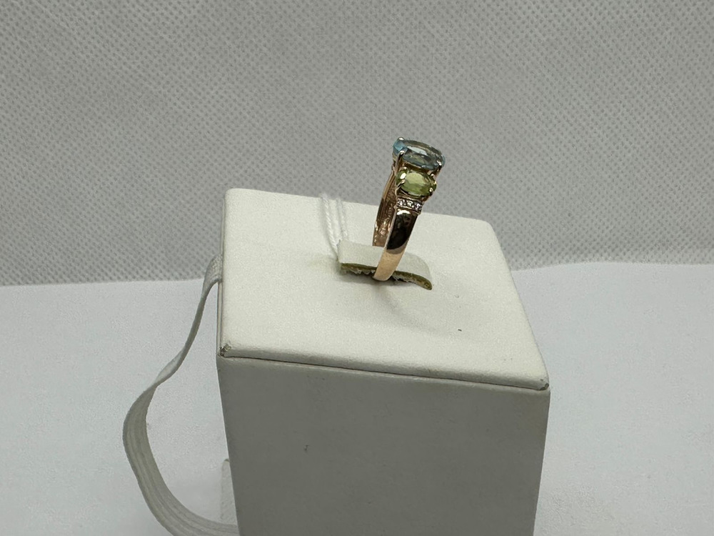 КОЛЬЦО С КАМНЯМИ (Au 585)