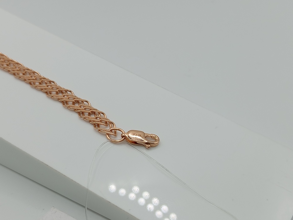 БРАСЛЕТ ПОЛНОВЕСНЫЙ Ромб тройной (Au 585)