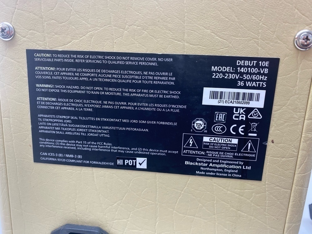 Комбоусилитель для гитар Blackstar U10E