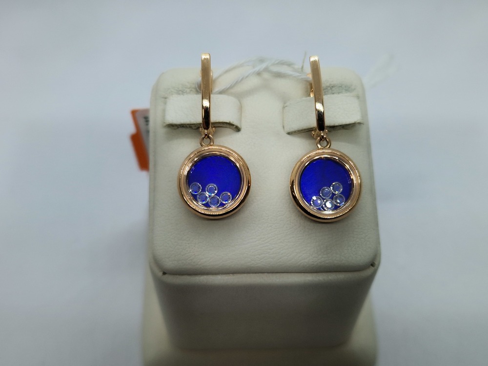 СЕРЬГИ С КАМНЯМИ (Au 585)