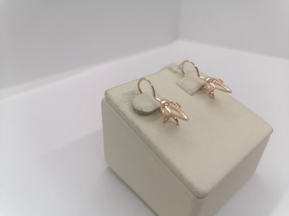 СЕРЬГИ БЕЗ КАМНЯ (Au 585)