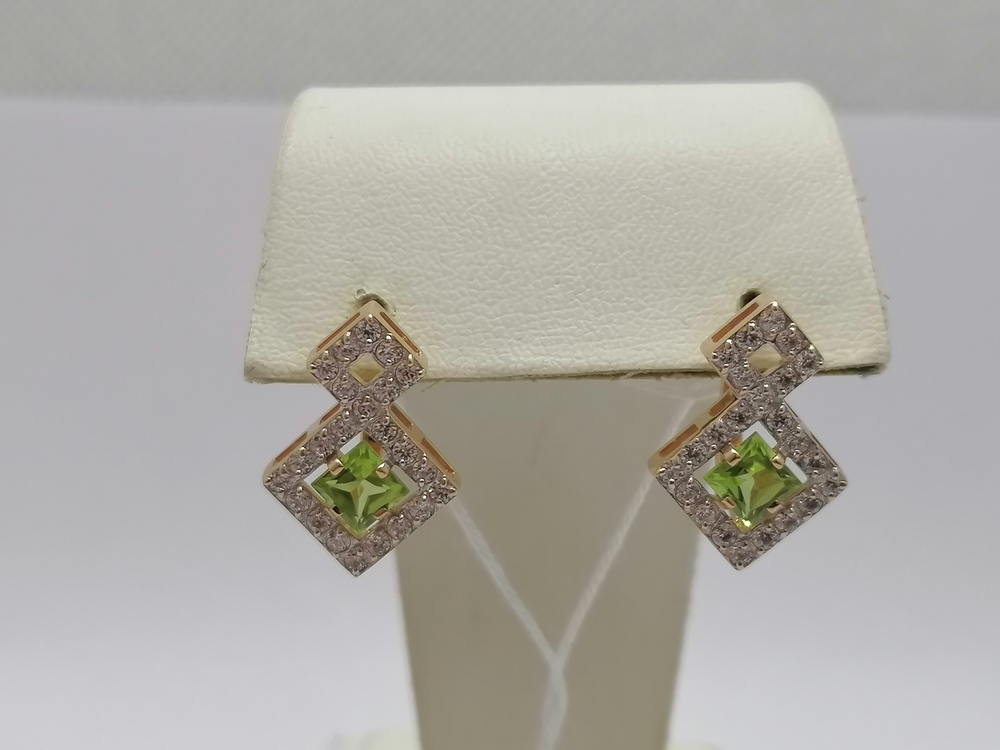 СЕРЬГИ С КАМНЯМИ (Au 585)