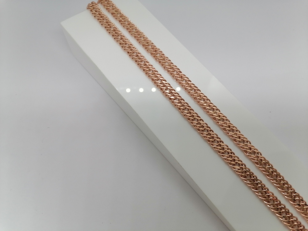 ЦЕПЬ ПУСТОТЕЛАЯ Ромб тройной (Au 585)