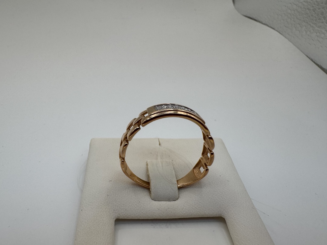 КОЛЬЦО С КАМНЯМИ (Au 585)