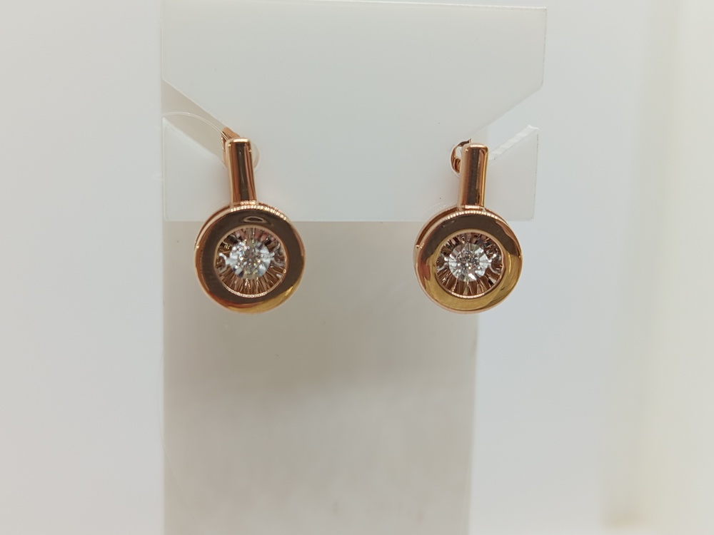 СЕРЬГИ БРИЛЛИАНТ (Au 585)