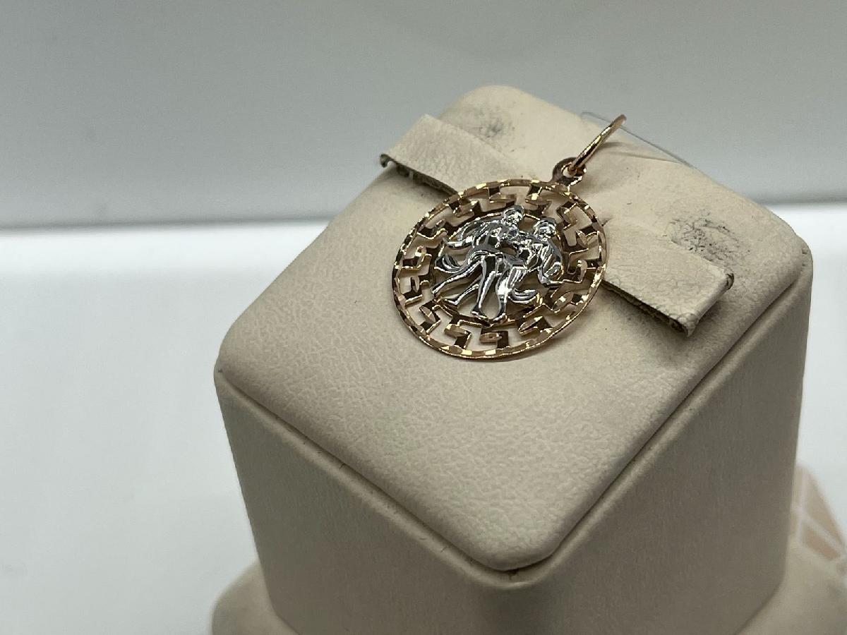 ПОДВЕСКА ЗНАК ЗОДИАКА БЛИЗНЕЦЫ (Au 585)