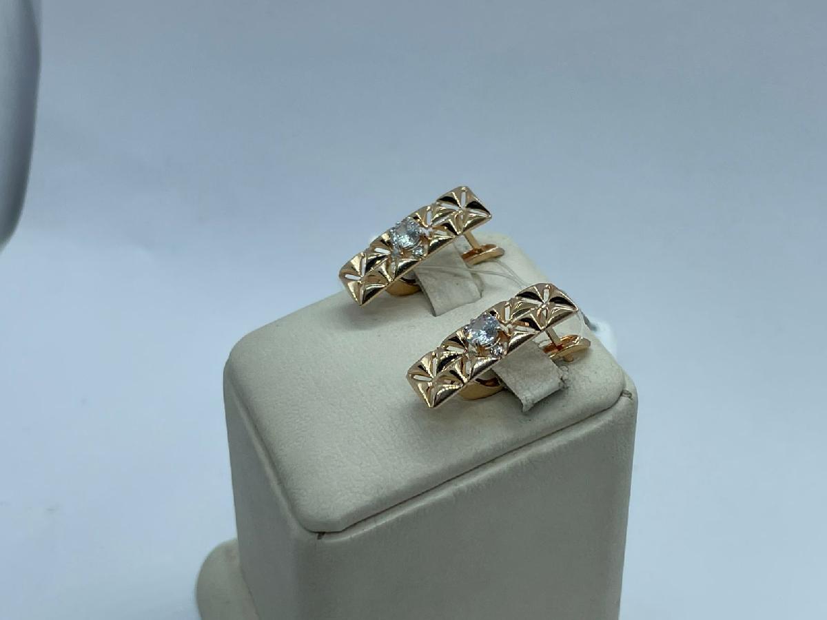 СЕРЬГИ С КАМНЯМИ (Au 585)