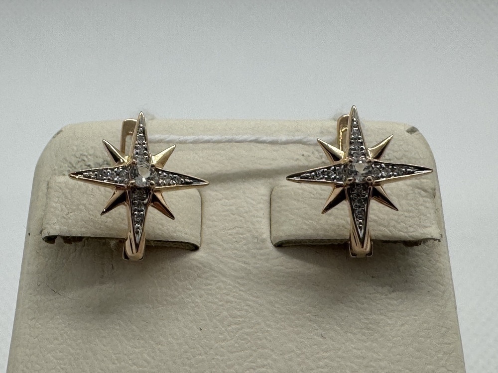 СЕРЬГИ С КАМНЯМИ (Au 585)