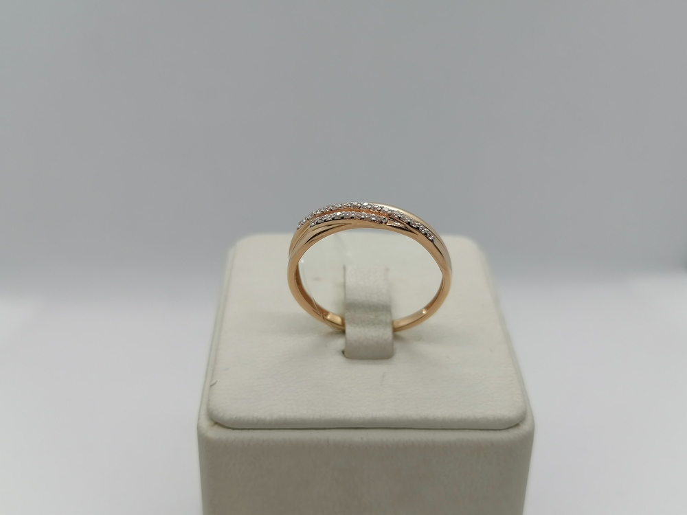 КОЛЬЦО С КАМНЯМИ (Au 585)