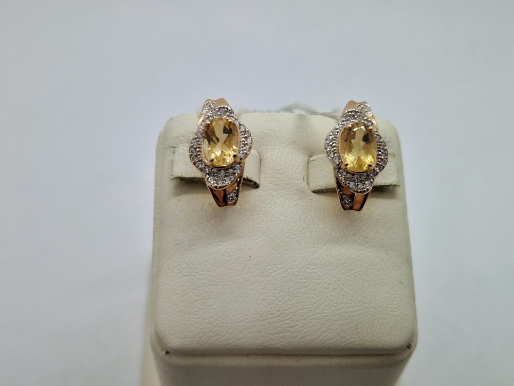 СЕРЬГИ С КАМНЯМИ (Au 585)