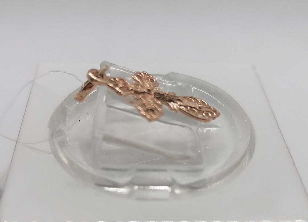 810-00072-10-00-00-00 ПОДВЕСКА КРЕСТ без камня (Au 585)