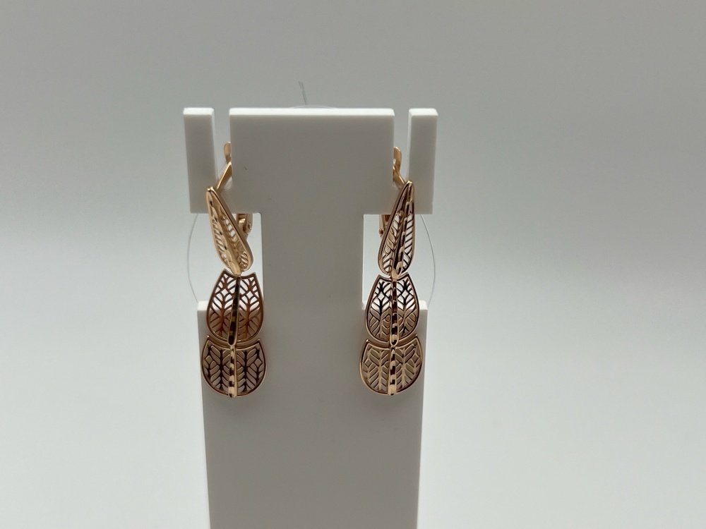 СЕРЬГИ БЕЗ КАМНЯ (Au 585)