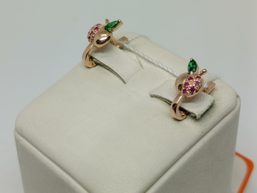 СЕРЬГИ С КАМНЯМИ (Au 585)