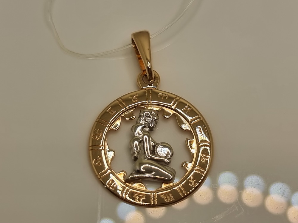 5230/дева ПОДВЕСКА ЗНАК ЗОДИАКА ДЕВА (Au 585)