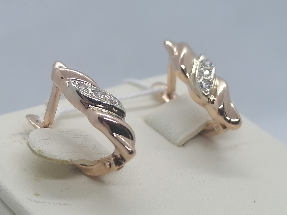 СЕРЬГИ С КАМНЯМИ (Au 585)