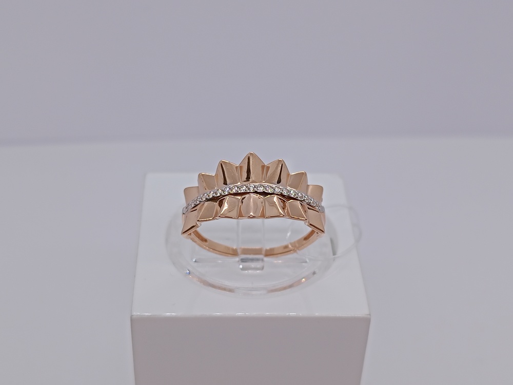 КОЛЬЦО С КАМНЯМИ (Au 585)