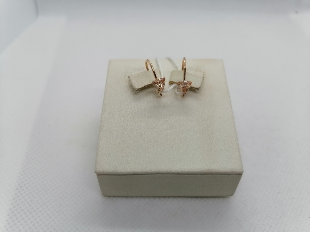 СЕРЬГИ С КАМНЕМ (Au 585)