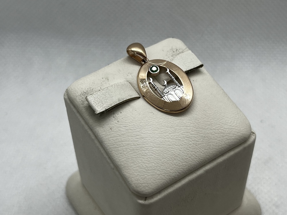 ПОДВЕСКА МЕЧЕТЬ с камнем (Au 585)