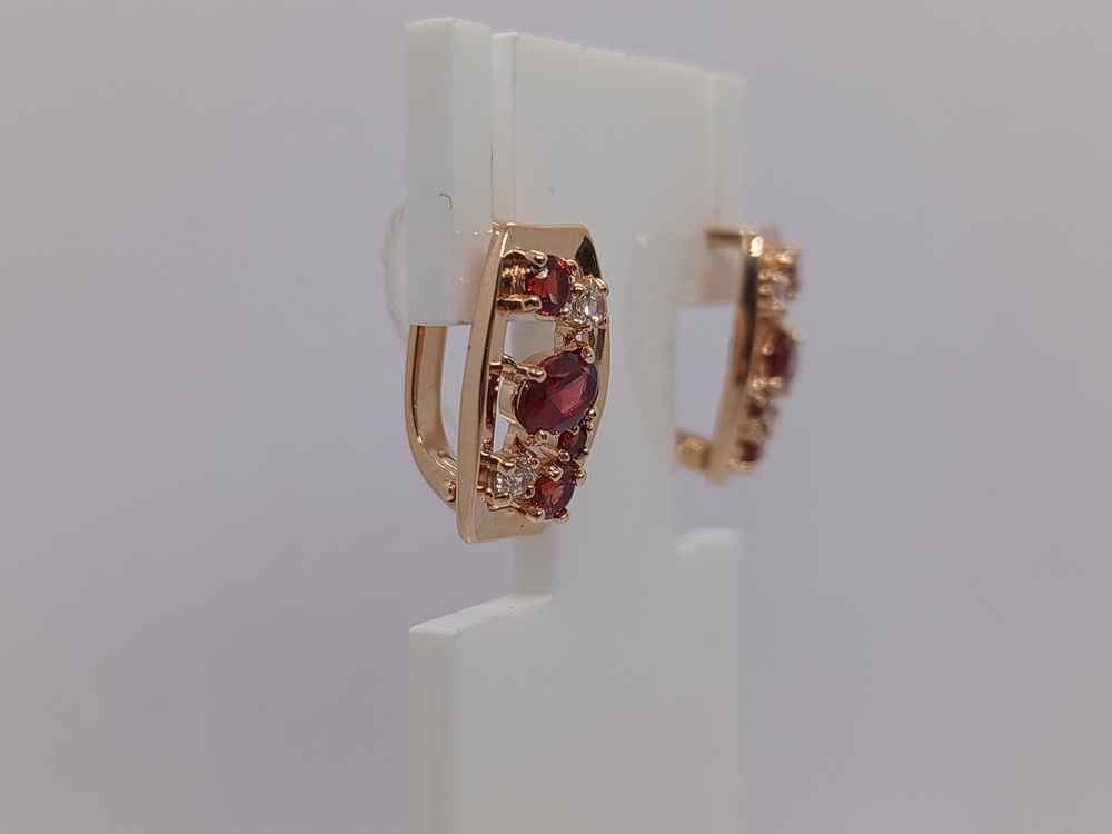 СЕРЬГИ С КАМНЯМИ (Au 585)