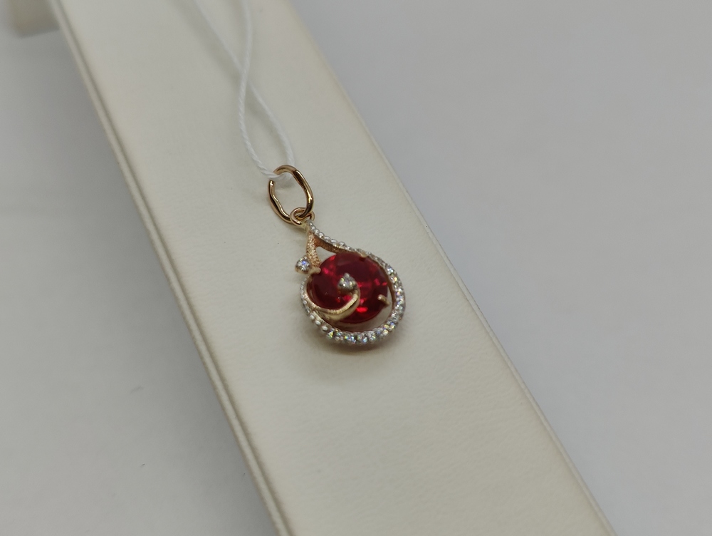 ПОДВЕСКА С КАМНЯМИ (Au 585)