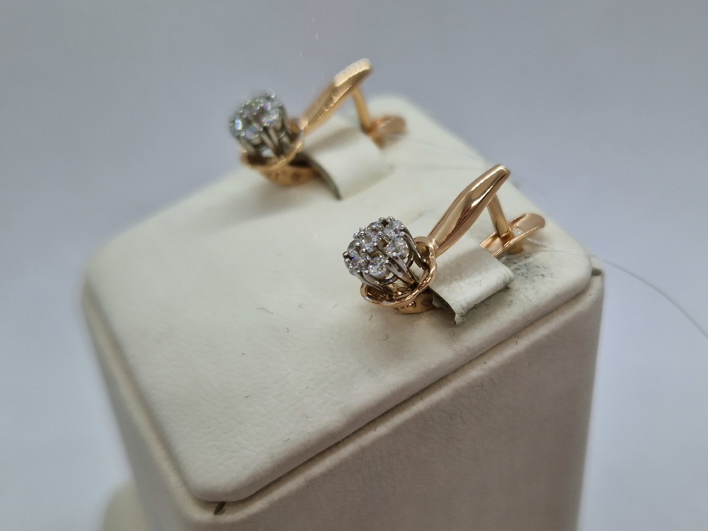 СЕРЬГИ С КАМНЯМИ (Au 585)