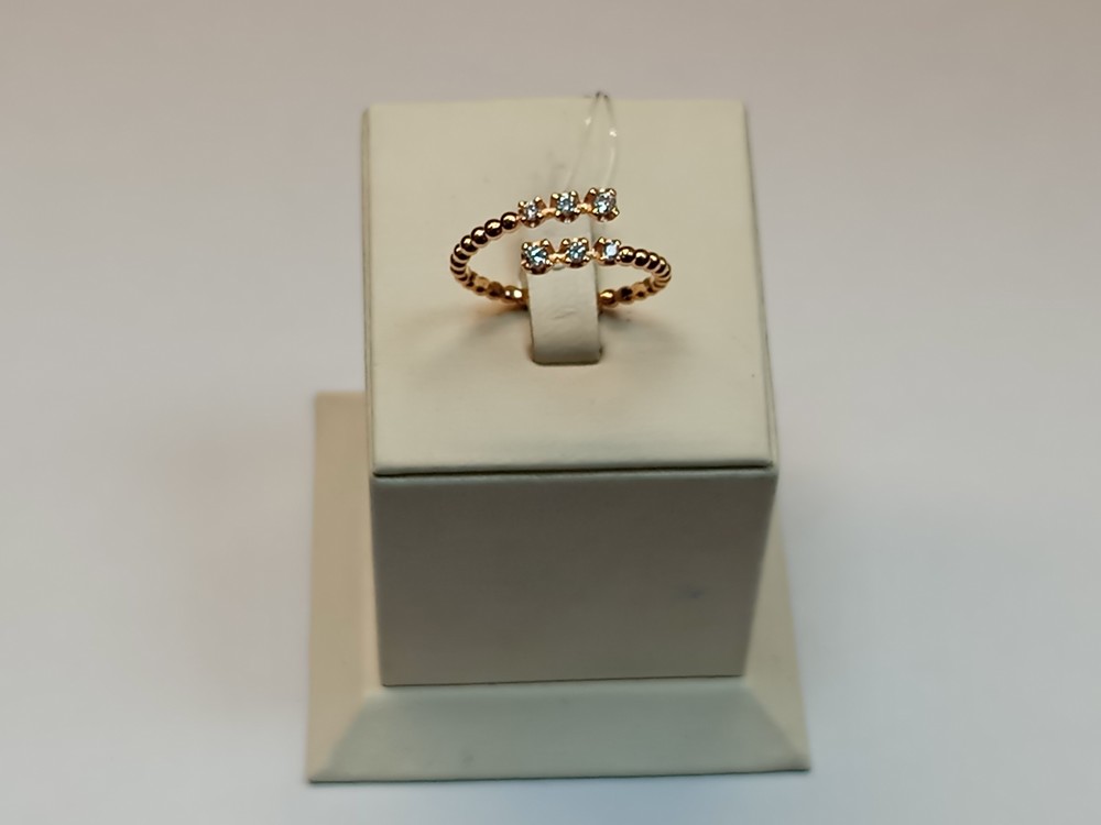 КОЛЬЦО С КАМНЯМИ (Au 585)