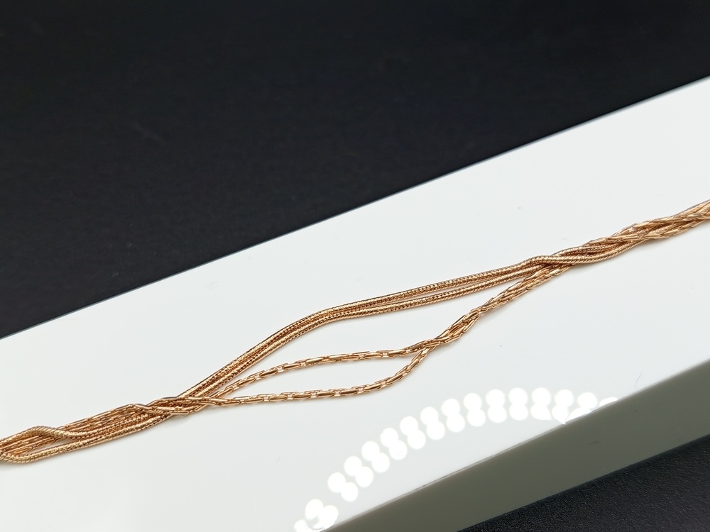 БРАСЛЕТ ПОЛНОВЕСНЫЙ Фантазия Au 585