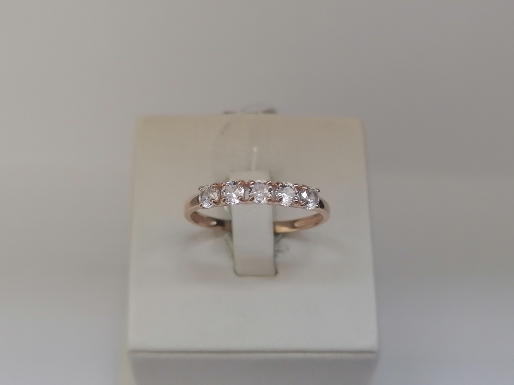 КОЛЬЦО С КАМНЯМИ (Au 585)