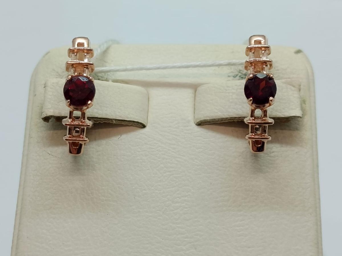 СЕРЬГИ С КАМНЕМ (Au 585)