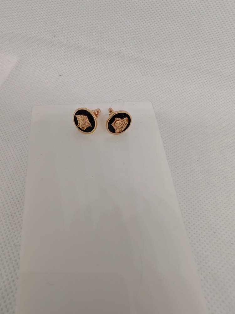 СЕРЬГИ ПУСЕТЫ эмаль (Au 585)