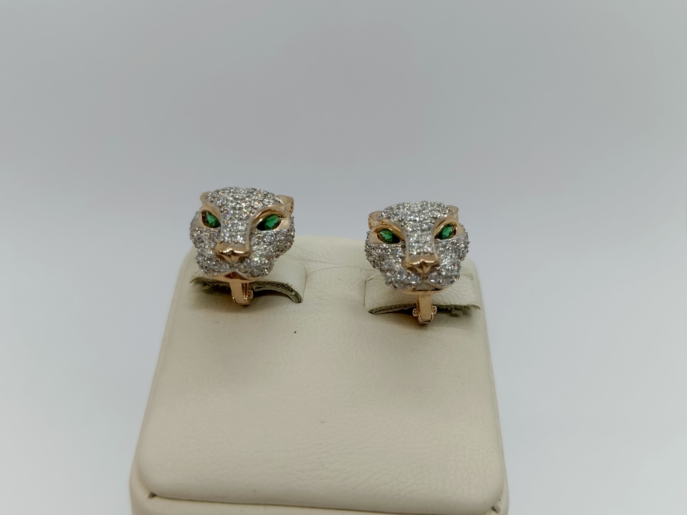 СЕРЬГИ С КАМНЯМИ (Au 585)