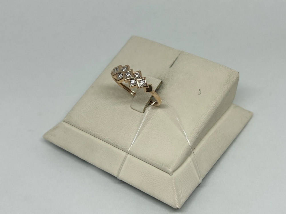 КОЛЬЦО С КАМНЯМИ (Au 585)