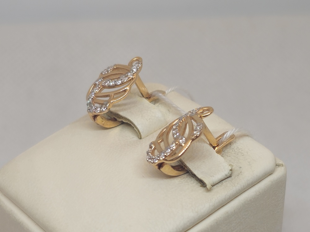 СЕРЬГИ С КАМНЯМИ (Au 585)