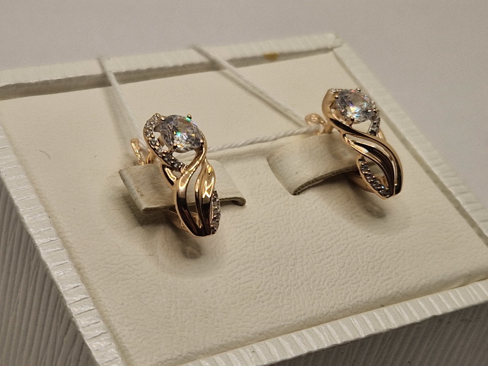 СЕРЬГИ С КАМНЯМИ (Au 585)