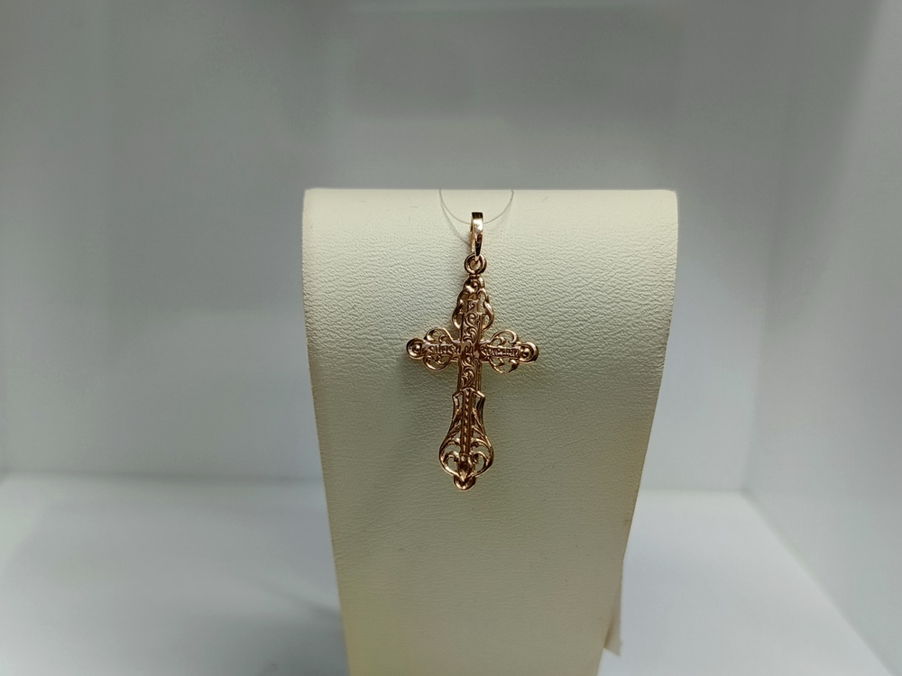 ПОДВЕСКА КРЕСТ без камня (Au 585)