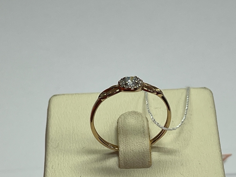 КОЛКМИ585 КОЛЬЦО С КАМНЯМИ (Au 585)