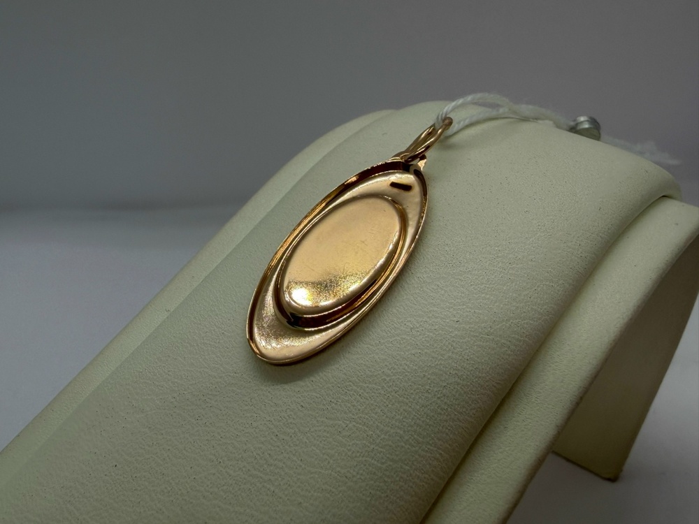 ПОДИКМ585 ПОДВЕСКА ИКОНА С КАМНЕМ (Au 585)