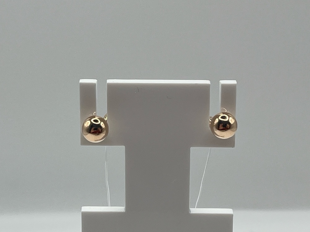 СЕРЬГИ ПУСЕТЫ без камня (Au 585)